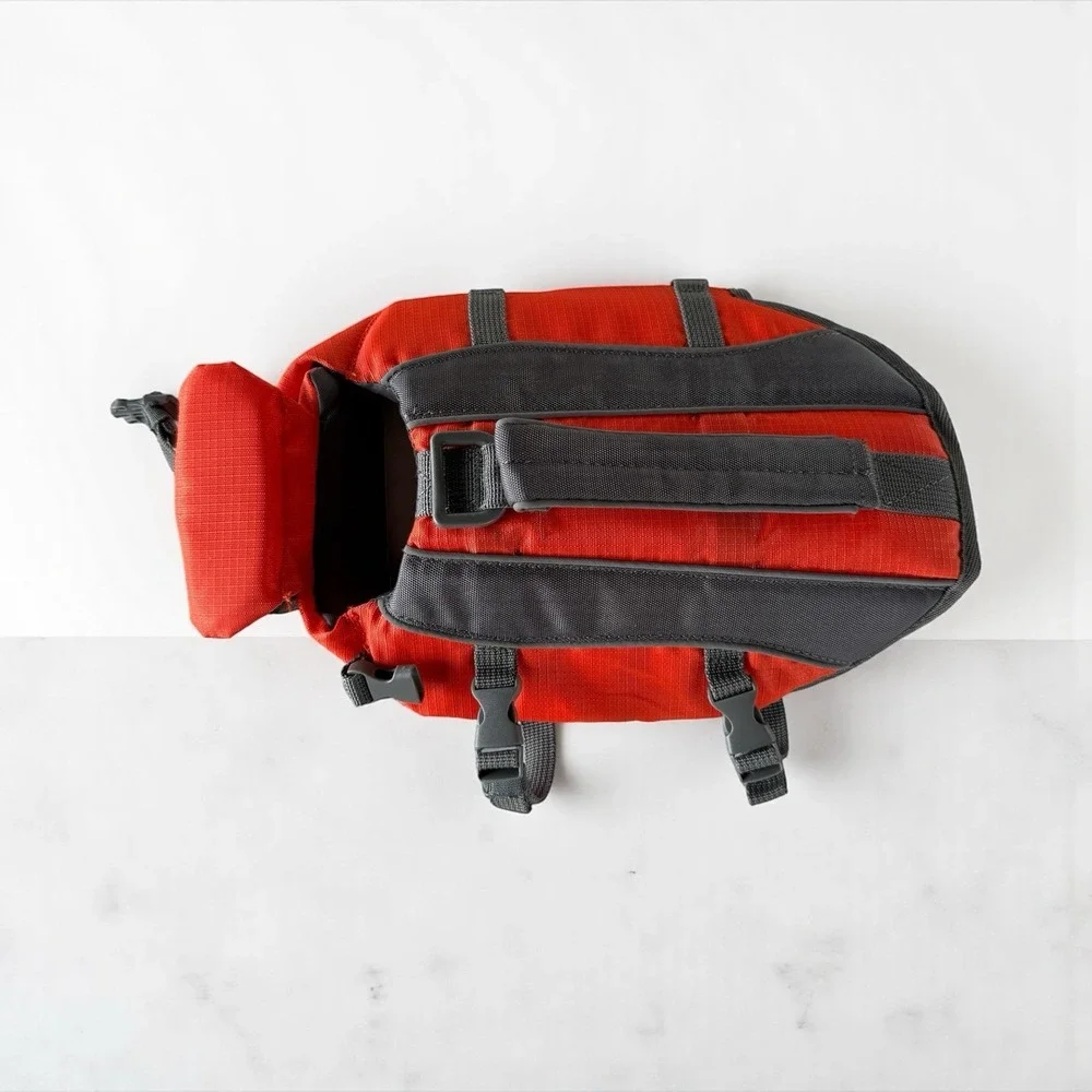 Frisco Dog Life Jacket Orange Gray XS 5-15 lbs Flotation Vest